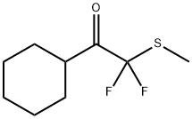 Ethanone, 1-cyclohexyl-2,2-difluoro-2-(methylthio)- (9CI) Struktur