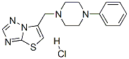 2-[(4-phenylpiperazin-1-yl)methyl]-4-thia-1,6,8-triazabicyclo[3.3.0]oc ta-2,5,7-triene hydrochloride Struktur