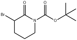 tert-butyl 3-bromo-2-oxopiperidine-1-carboxylate Struktur