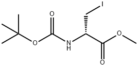 BOC-3-IODO-D-ALANINE METHYL ESTER Struktur