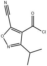 4-Isoxazolecarbonylchloride,5-cyano-3-(1-methylethyl)-(9CI) Struktur