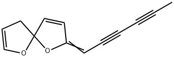 7-(2,4-Hexadiynylidene)-1,6-dioxaspiro[4.4]nona-2,8-diene Struktur