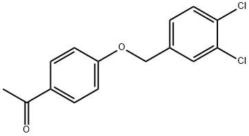 1-(4-[(3,4-DICHLOROBENZYL)OXY]PHENYL)ETHAN-1-ONE Struktur