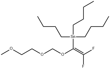 Tributyl[2,2-difluoro-1-(2-methoxyethoxymethoxy)-vinyl]stannane Struktur