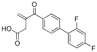 3-[4-(2,4-difluorophenyl)benzoyl]but-3-enoic acid Struktur