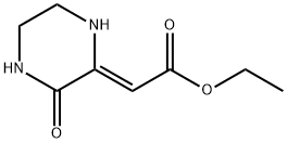 Acetic acid, (3-oxopiperazinylidene)-, ethyl ester, (Z)- (9CI) Struktur