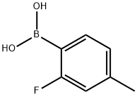 2-Fluoro-4-methylphenylboronic acid Structure