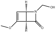 2-Azabicyclo[2.2.0]hex-5-en-3-one,2-(hydroxymethyl)-5-methoxy-,(1R)-(9CI) Struktur