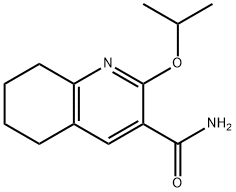 3-Quinolinecarboxamide, 5,6,7,8-tetrahydro-2-(1-methylethoxy)- Struktur