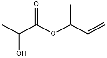 Propanoic acid, 2-hydroxy-, 1-methyl-2-propenyl ester (9CI) Struktur