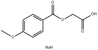 SODIUM4-METHOXYBENZOYLOXYACETATE Struktur