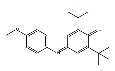 2,6-Bis(1,1-dimethylethyl)cyclohexa-2,5-diene-1,4-dione, 4-(4-methoxyp henyl)imine Struktur