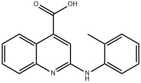 2-[(2-methylphenyl)amino]quinoline-4-carboxylic acid Struktur