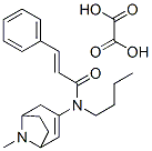 (E)-N-butyl-N-(8-methyl-8-azabicyclo[3.2.1]oct-3-en-3-yl)-3-phenyl-pro p-2-enamide, oxalic acid Struktur