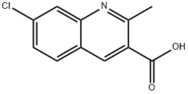 7-CHLORO-2-METHYLQUINOLINE-3-CARBOXYLIC ACID Struktur