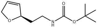 Carbamic acid, [2-(2,5-dihydro-2-furanyl)ethyl]-, 1,1-dimethylethyl ester, (R)- Struktur