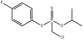 (Chloromethyl)phosphonodithioic acid S-(p-fluorophenyl)O-isopropyl ester Struktur