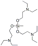 Tris[2-(diethylamino)ethoxy](methyl)silane Struktur