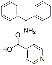 diphenylmethanamine, pyridine-4-carboxylic acid Struktur