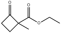 Cyclobutanecarboxylic acid, 1-methyl-2-oxo-, ethyl ester (9CI) Struktur