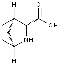 (1S,3R,4R)-2-azabicyclo[2.2.1]heptane-3-carboxylic acid Struktur