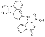 3-(9-FLUORENYLMETHYLOXYCARBONYL)AMINO-3-(2-NITROPHENYL)PROPIONIC ACID Struktur