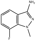 3-Amino-7-fluoro-1-methyl-1H-indazole Struktur