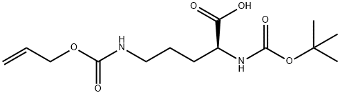 BOC-ORN(ALOC)-OH Struktur