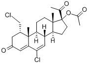 1α-(Chloromethyl) Chlormadinone Acetate Struktur