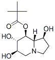 Propanoic acid, 2,2-dimethyl-, octahydro-1,6,7-trihydroxy-8-indolizinyl ester, 1S-(1.alpha.,6.beta.,7.alpha.,8.beta.,8a.beta.)- Struktur