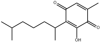 2-(1,5-Dimethylhexyl)-3-hydroxy-5-methyl-2,5-cyclohexadiene-1,4-dione Struktur