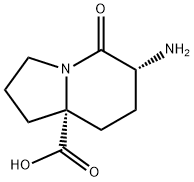 8a(1H)-Indolizinecarboxylicacid,6-aminohexahydro-5-oxo-,(6R-cis)-(9CI) Struktur