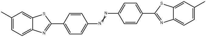 2,2'-(azodi-p-phenylene)bis(6-methylbenzothiazole) Struktur