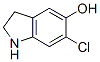 1H-Indol-5-ol,  6-chloro-2,3-dihydro- Struktur