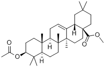 3β-Acetyloxyolean-12-en-28-oic acid methyl ester Struktur