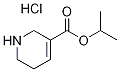 3-pyridinecarboxylic acid 1,2,5,6-tetrahydro-1-methyl ethyl ester monohydrochloride Struktur