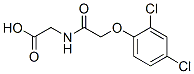 Glycine, N-((2,4-dichlorophenoxy)acetyl)- Struktur