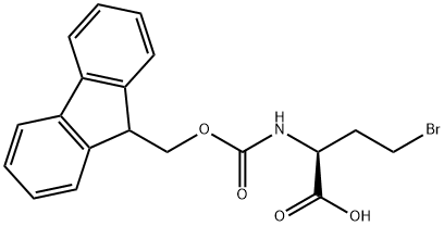 (S)-FMOC-2-AMINO-4-BROMOBUTANOIC ACID Struktur