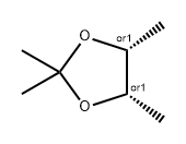 (4R,5S)-2,2,4,5-Tetramethyl-1,3-dioxolane Struktur