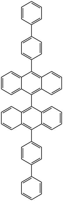 9,9'-Bianthracene, 10,10'-bis([1,1'-biphenyl]-4-yl)- Struktur