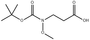 N-Boc-N-methoxy-3-aminopropionic acid Struktur