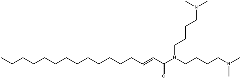 (E)-N,N-Bis[4-(dimethylamino)butyl]-2-hexadecenamide Struktur