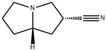 1H-Pyrrolizine-2-carbonitrile,hexahydro-,(2R-trans)-(9CI) Struktur