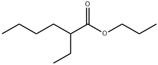 N-PROPYL 2-ETHYLHEXANOATE Struktur