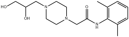 O-Desaryl Ranolazine Struktur