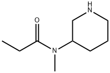 Propanamide,  N-methyl-N-3-piperidinyl- Struktur