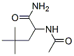 Pentanamide,  2-(acetylamino)-4,4-dimethyl- Struktur