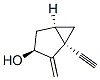 Bicyclo[3.1.0]hexan-3-ol, 1-ethynyl-2-methylene-, [1S-(1alpha,3beta,5alpha)]- (9CI) Struktur