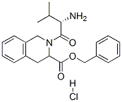 L-N-VALYL-L-1,2,3,4-TETRAHYDROISOQUINOLINE-3-CARBOXYLIC ACID BENZYL ESTER HCL
 Struktur