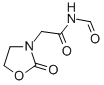 3-Oxazolidineacetamide, N-formyl-2-oxo- Struktur